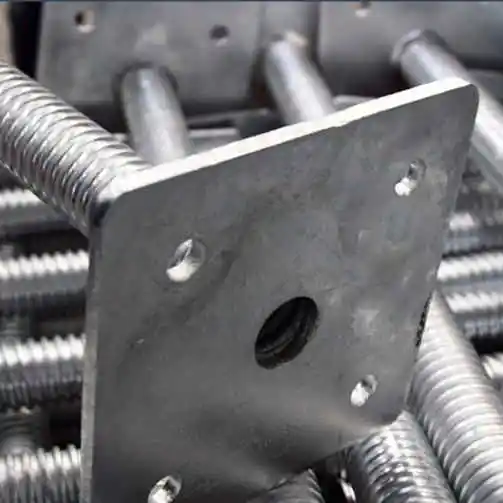 Scaffolding System Adjustable Steel Base Jack with Nut 32/36/38/40/42mm