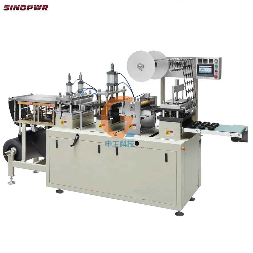 Automatic plastic thermo vacuum forming machine cover bowl tray making equipment roll sheet heating presser