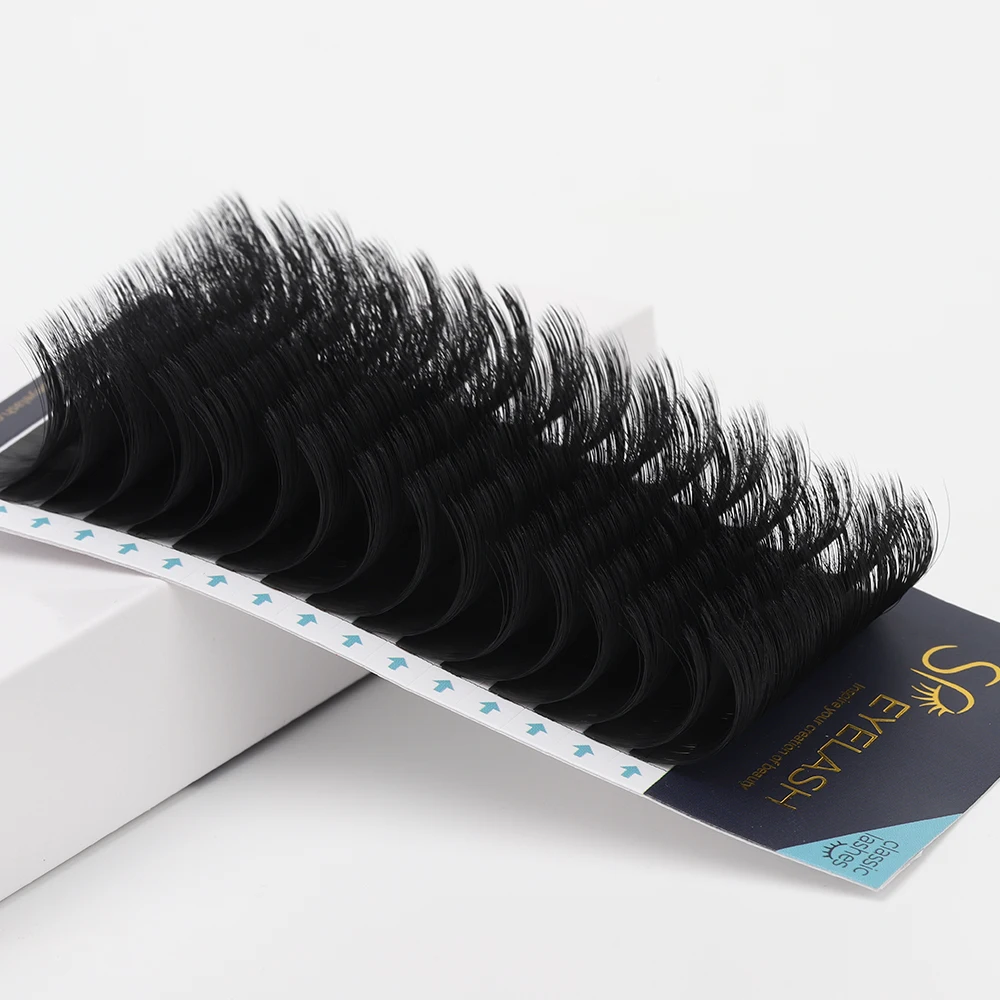 Individual volume eyelash extension 5-25mm length soft private label mink lashes las extension supplies