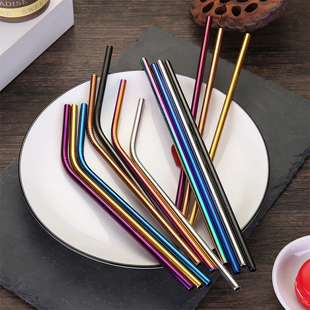 
Wholesale Reusable Stainless Steel Drinking Straw With Customized Logo 