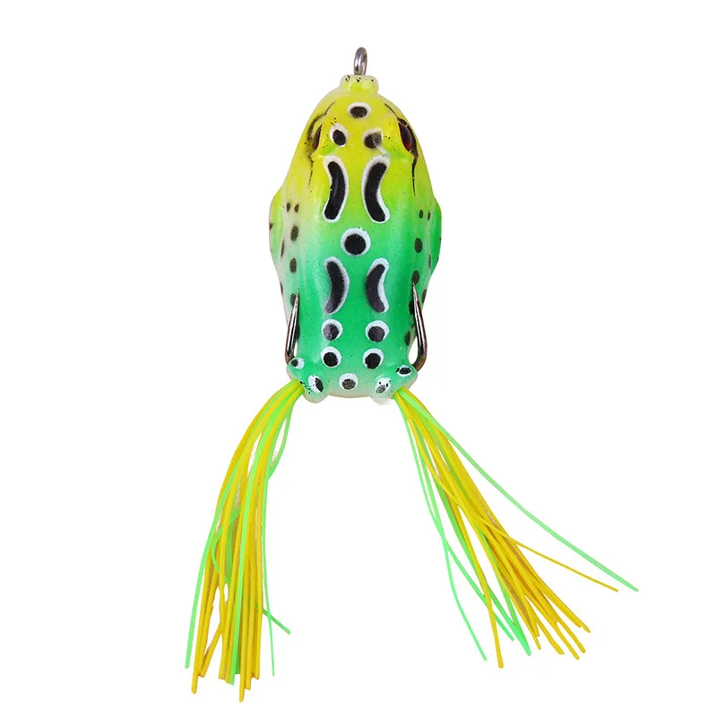 High quality 7g 10g 13g simulation egg frog soft bait with double hook