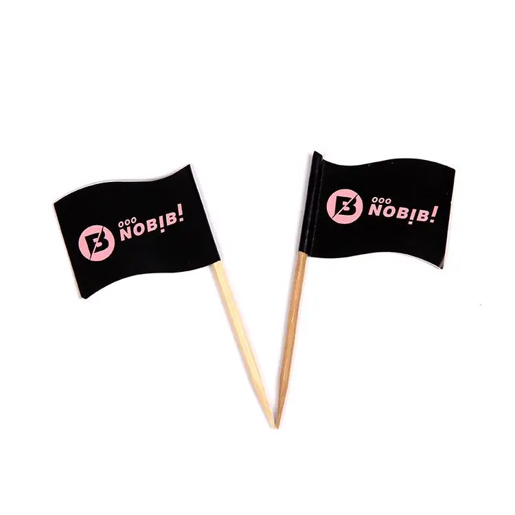 
Customized Wooden Decorative Toothpick Flag 