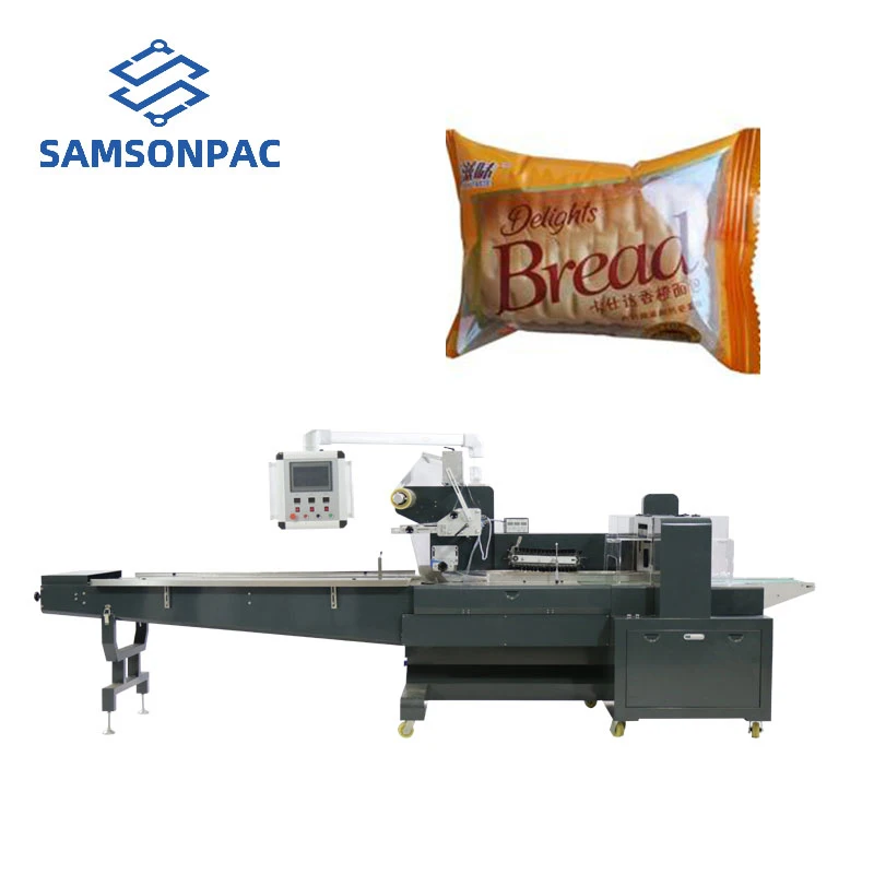 Automatic flow pillow Samson Good Price Labeling Sandwiches Packaging Machine