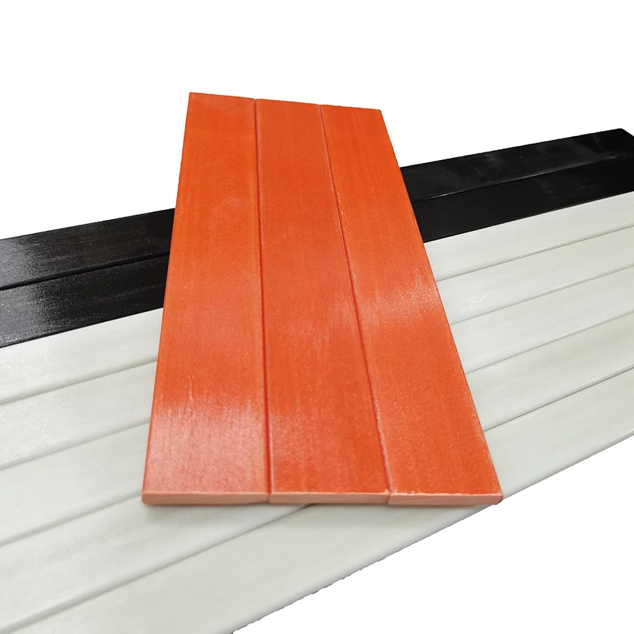Unsaturated Vinyl Epoxy Resin Fiberglass Products Flat Strip FRP Pultruded Profile