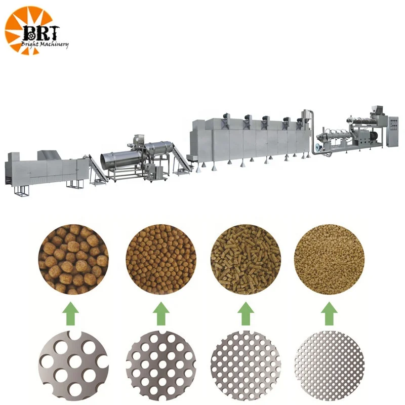 DSE95 twin screw extruder machine for food and fish feed processing plant