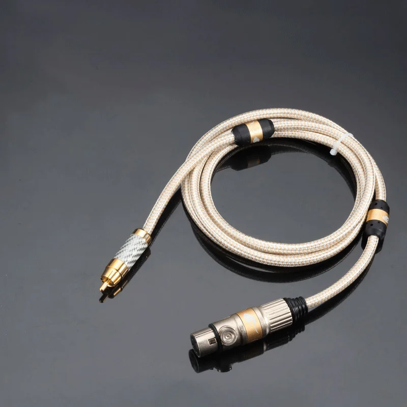 XLR 3-контактный разъем гнездо RCA штекер кабеля луженый медный проводник