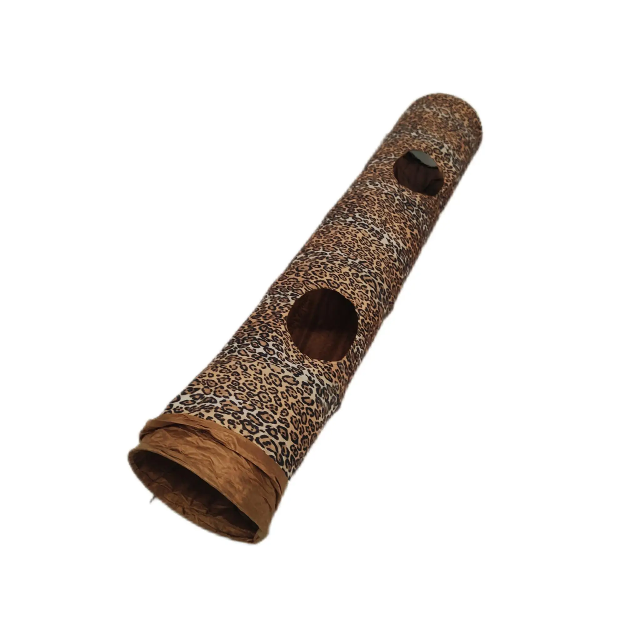 Double Layer Sound Paper 4 Export Ways leopard Print Pet Tunnel Small Animals Interactive Play Toys Folding Cat Tunnels