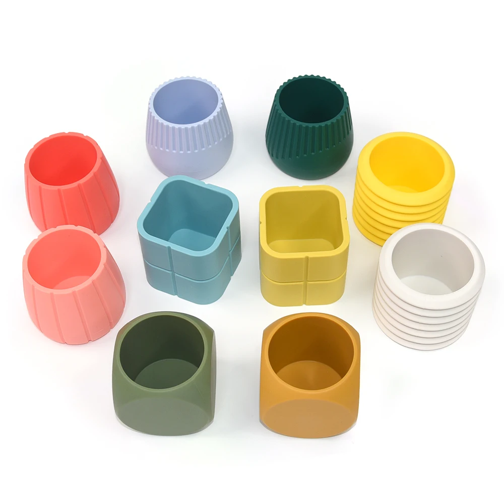 Wolife Original Design Office Pen Eraser Silicone Round Storage Organizer Holders Pencil Marker Holder Tray Rack