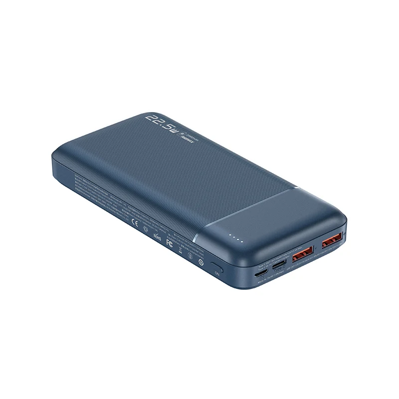 Remax Join Us RPP-192 22.5W Fashion texture design Slim Battery Box Diy Three Usb Portable Charger Rohs Power Bank 20000Mah