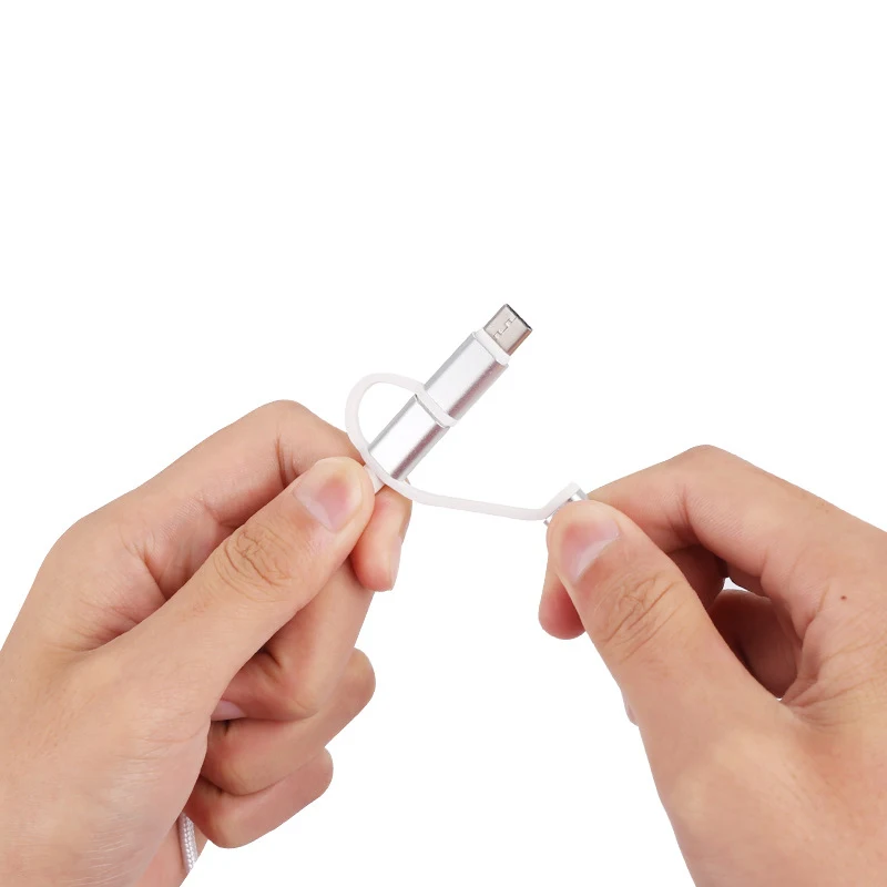 Factory Price 3ft Nylon Braid Multi Universal Charging Cord 3 in 1 Data Charging USB Cable