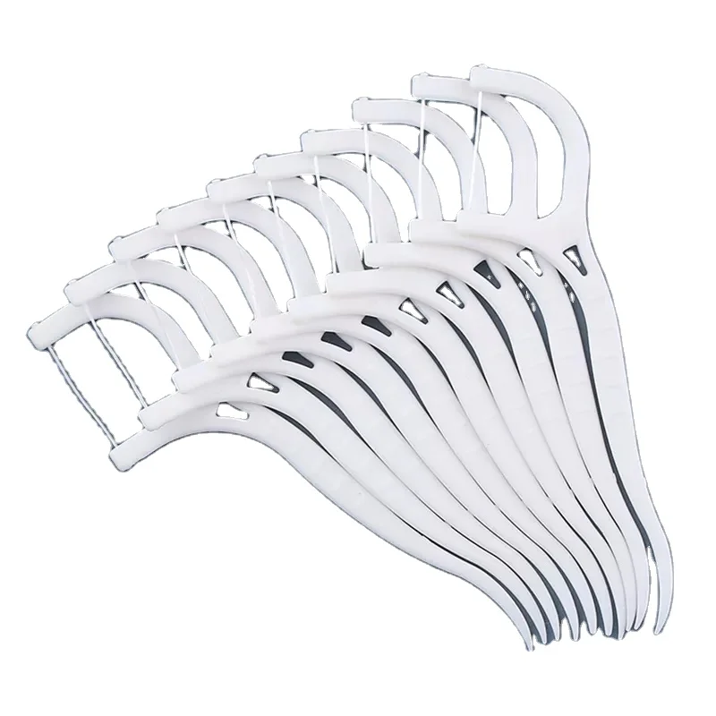 High quality 50pcs individual silk tooth automatic dispenser dental floss pick teeth dental floss box