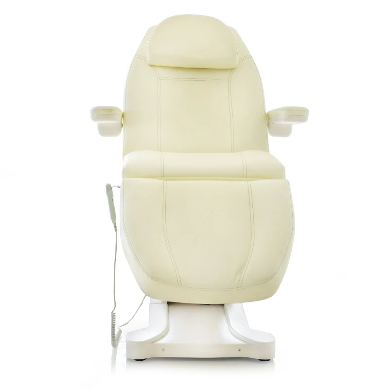 Multifunction Electric Beauty Lash Spa Salon Massage Tattoo Bed Adjustable 4 Motor White Electric Facial Bed