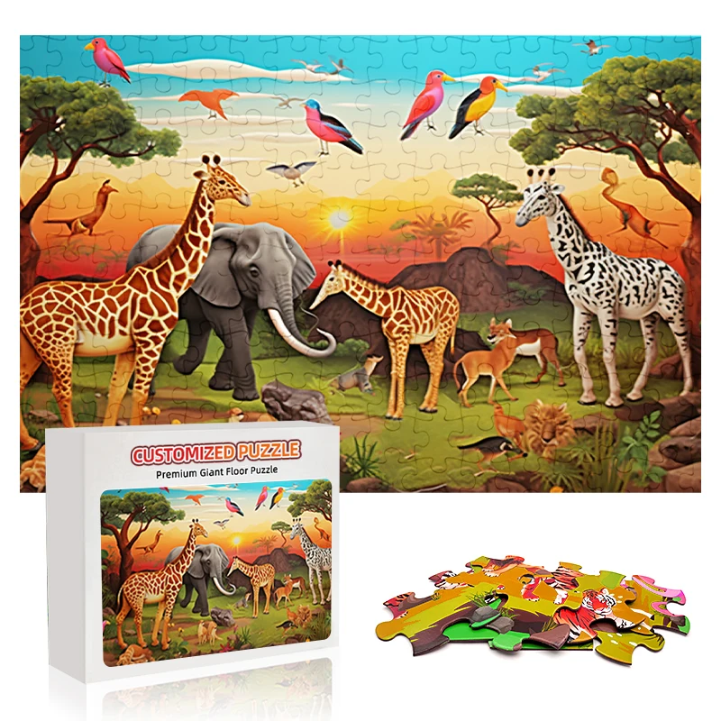 Гигантские большие Большие Животные напольные детские головоломки на заказ от производителя