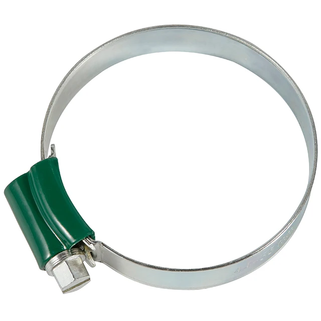 High quality W2 Inner side toothless british type hose clamp with color housing