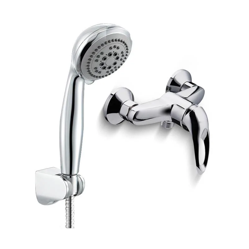 Home Toilet Electroplating Spa Hand-held Shower Shower Simple Shower Bath Kit Set All Copper Faucet