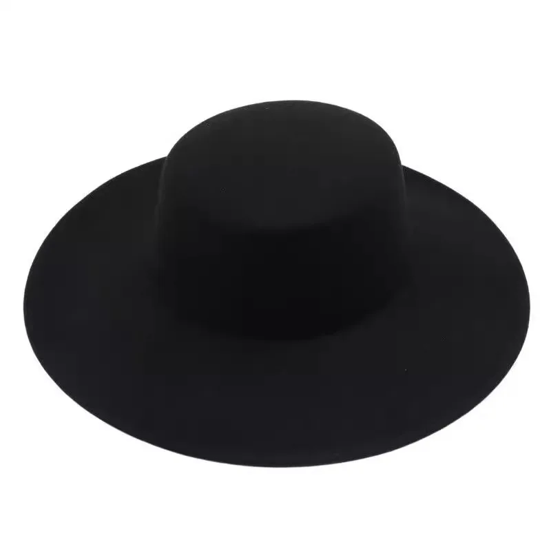 Woolen Top Hat with Large Brim Daily Casual Sombrero Beach Straw Hat Printed Character Style Travel Fishing Outdoor Beach Scenes