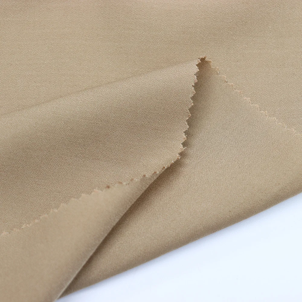 Shaoxing factory two-sided 53% poly 47% rayon light crepe tr fabric for summer suit