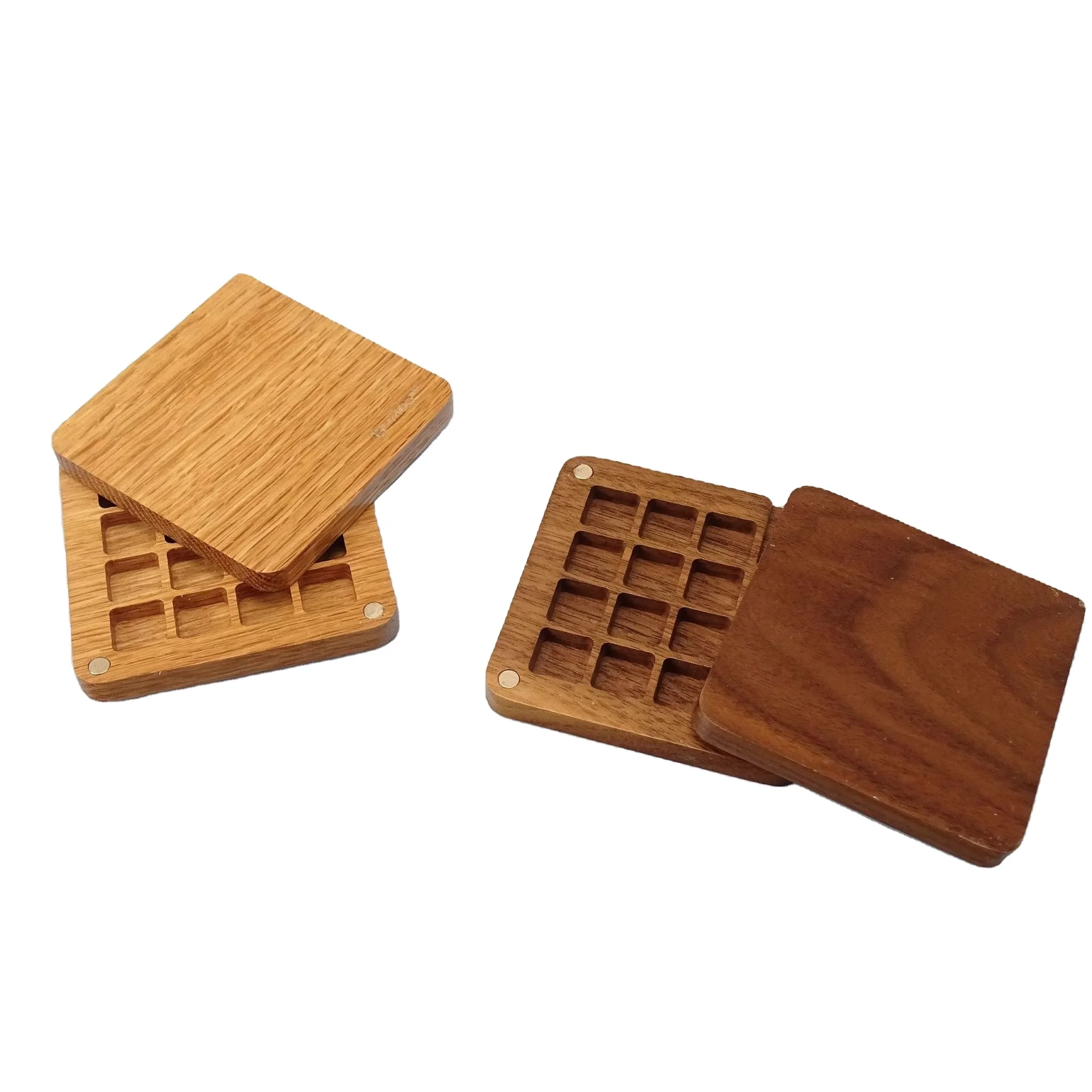 Hot Sale Bamboo Palette Wood Paint Palette Watercolor Paint Watercolor Palette Box