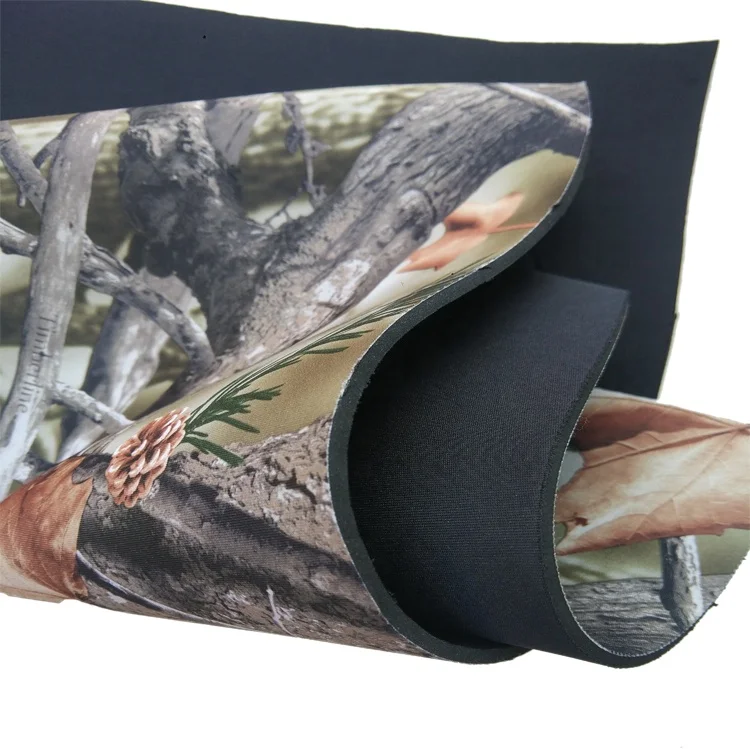 Free sample wholesale custom thickness Ocean Yamamoto camo  printed neoprene fabric