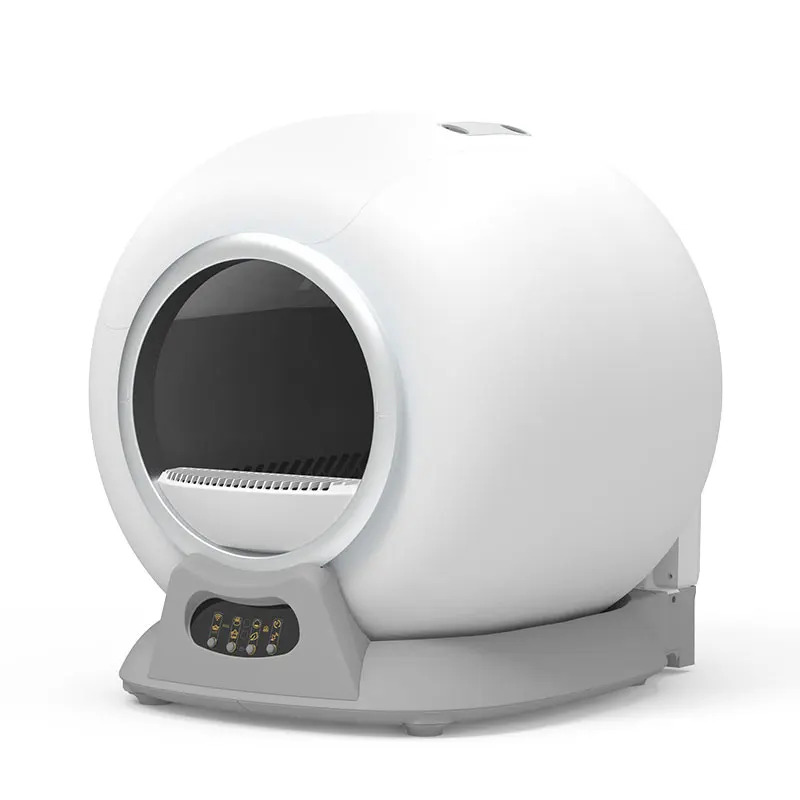 New design Smart Cat Litter Box Self-Cleaning Automatic Cat Toilet  With Wifi Touch Control 65L large space Factory price