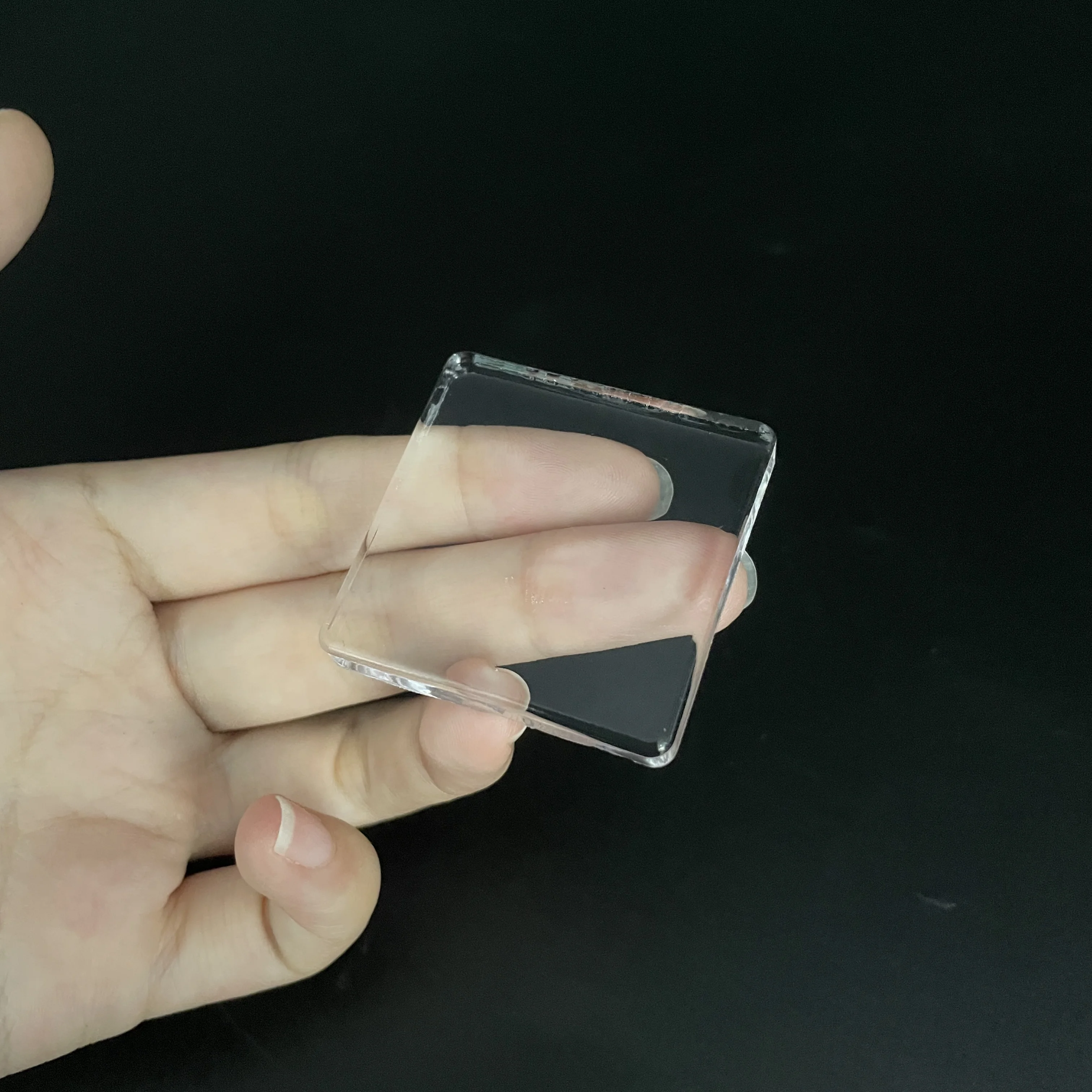 4pcs Anti Slip Square Double Sided Adhesive Transparent Earthquake-resistant Gel Pads For Furniture