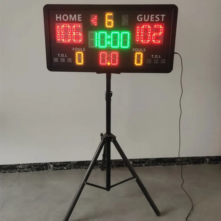 Multi-function Wireless Electronic Digital LED Scoreboard Display With Shot Clock