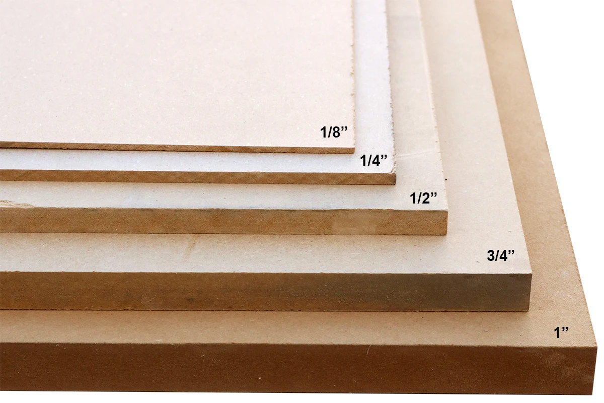 2mm to 50mm Melamine MDF Medium Density Fiberboard Fiberboard for furniture
