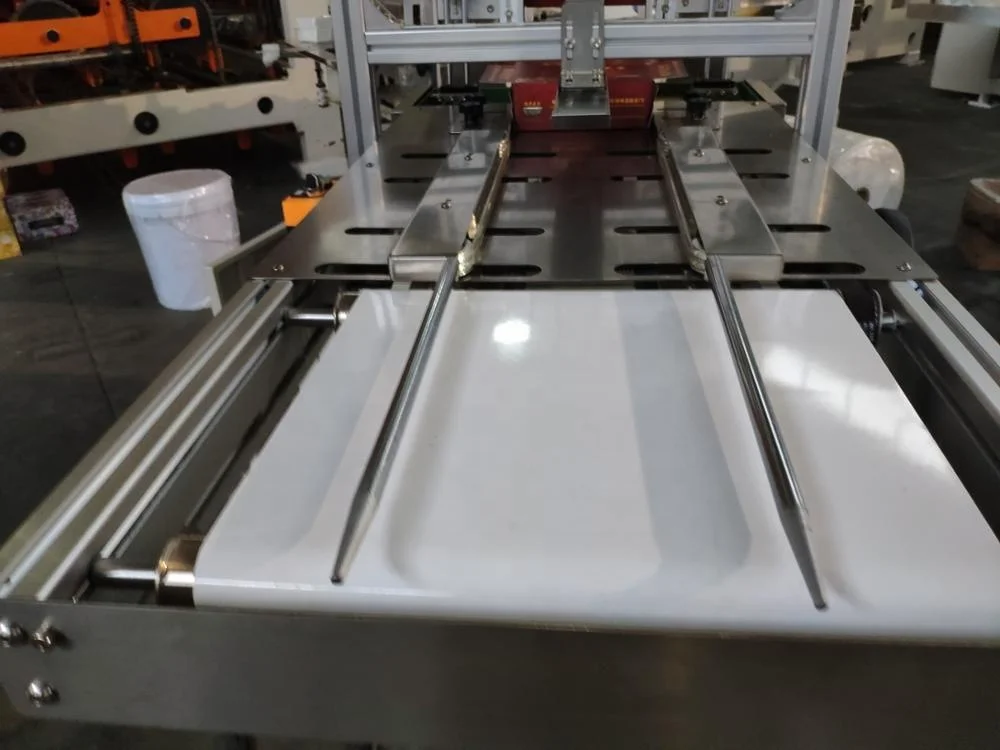 Manual facial tissue paper carton box packing machine