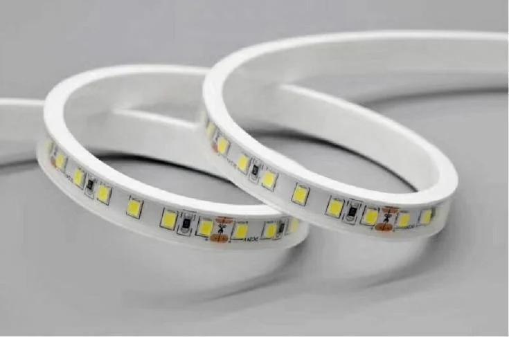 Светодиодная неоновая трубка Водонепроницаемая IP65 5 м/рулон 15*5 мм для 12 светодиодной ленты 90 идеальных 75 медных световых струн 100% силикон