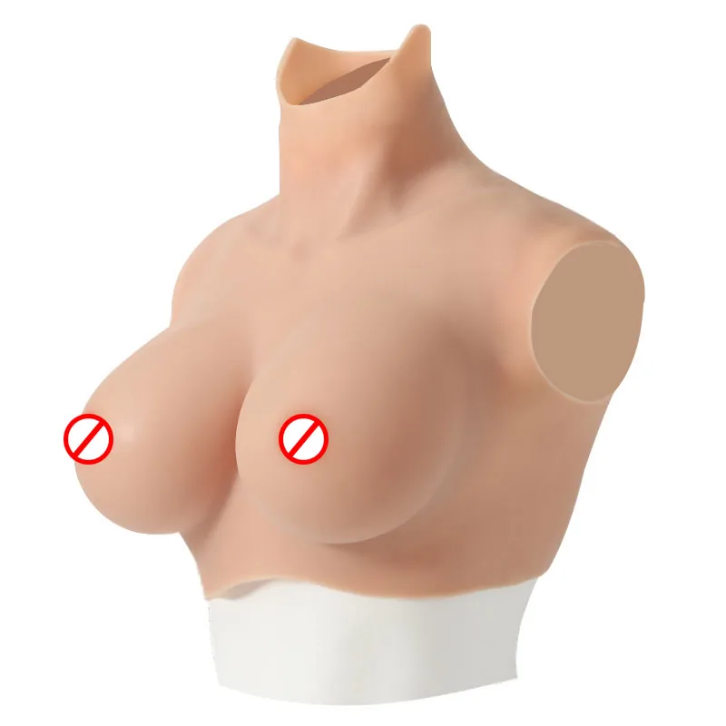 Support sample Artificial Silicone Female Nipple Costume B/C/D/E/G Cup boobs form Shemale Silicone Fake Breasts for Crossdresser
