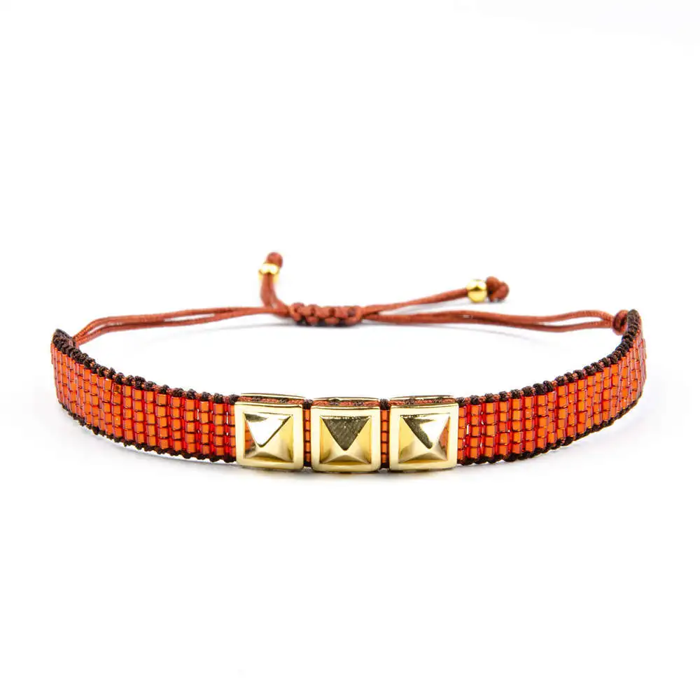 Fashion Handmade Bohemian Bracelet Miyuki Unisex Jewelry Woven Fatima Hand Colorful Charm Miyuki Bracelets