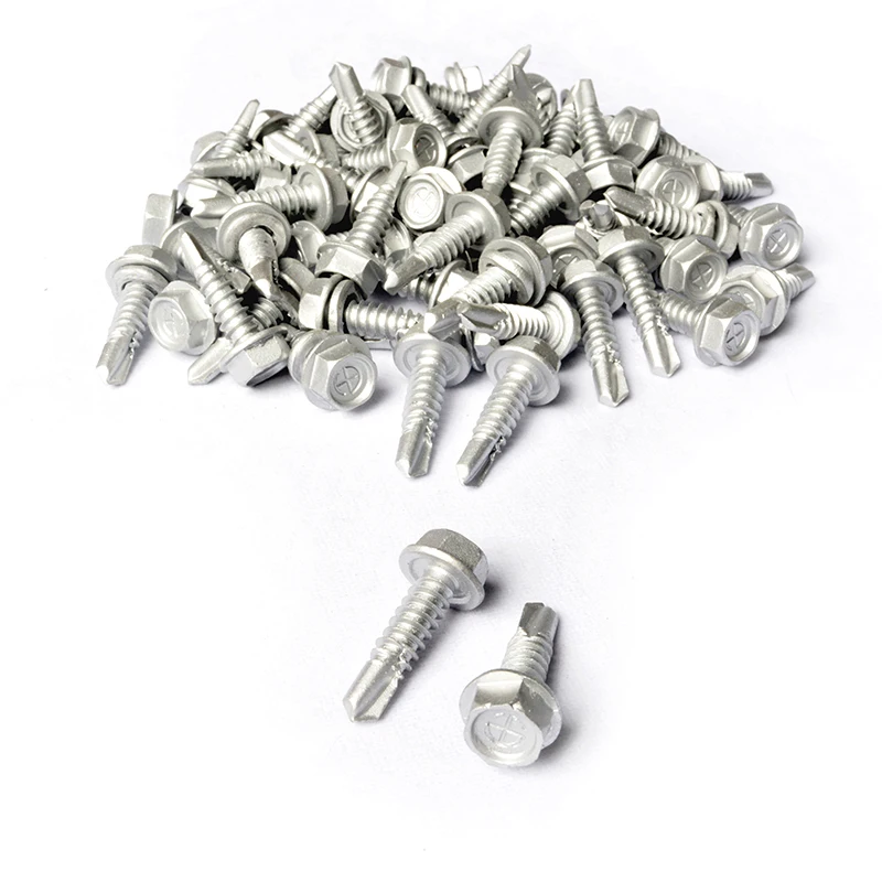 Hex Flange Head Hex Drive Drill Point Wood Self Drilling Tek Screw