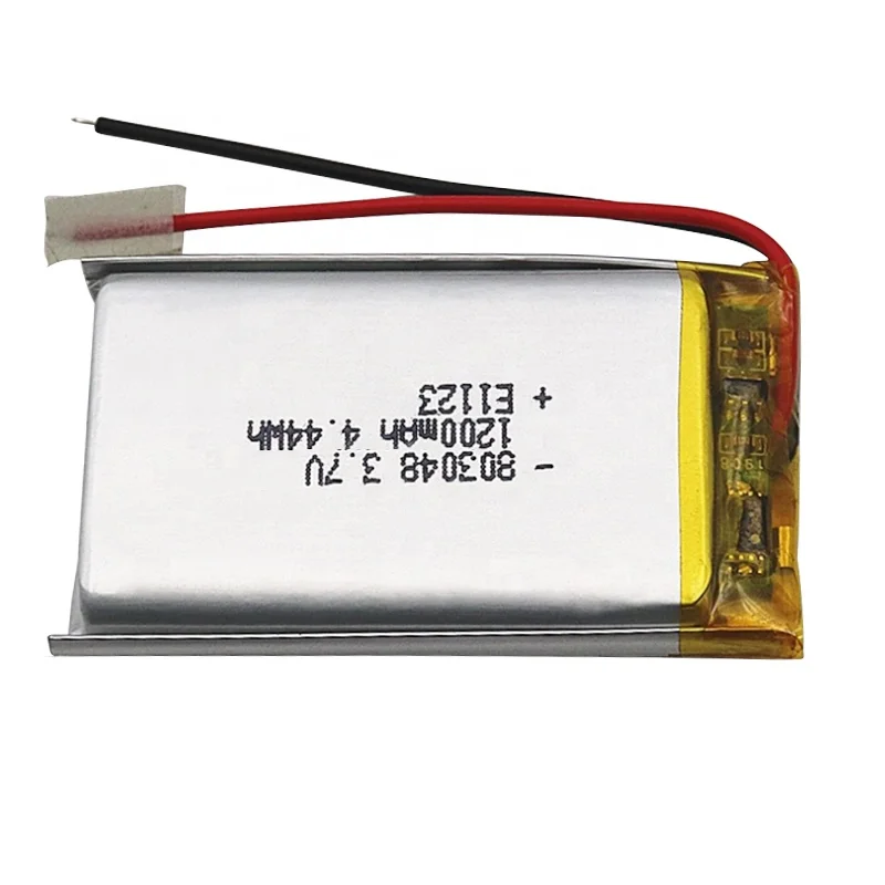 China manufacturer OEM 3.7v li-ion polymer battery 803048 1200mah  lipo battery with different size and capacity