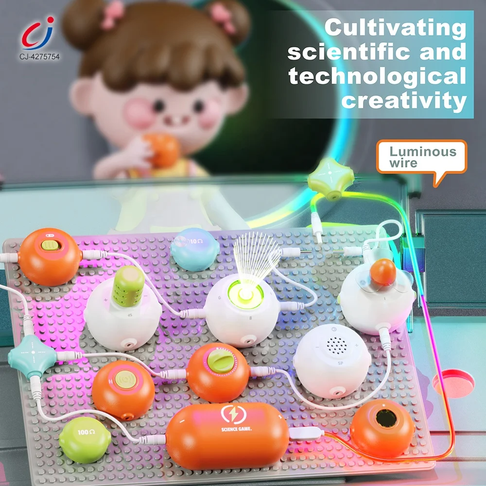Chengji electronic building block toy kids educational creative scientific experiments game diy assembly electronic block kit