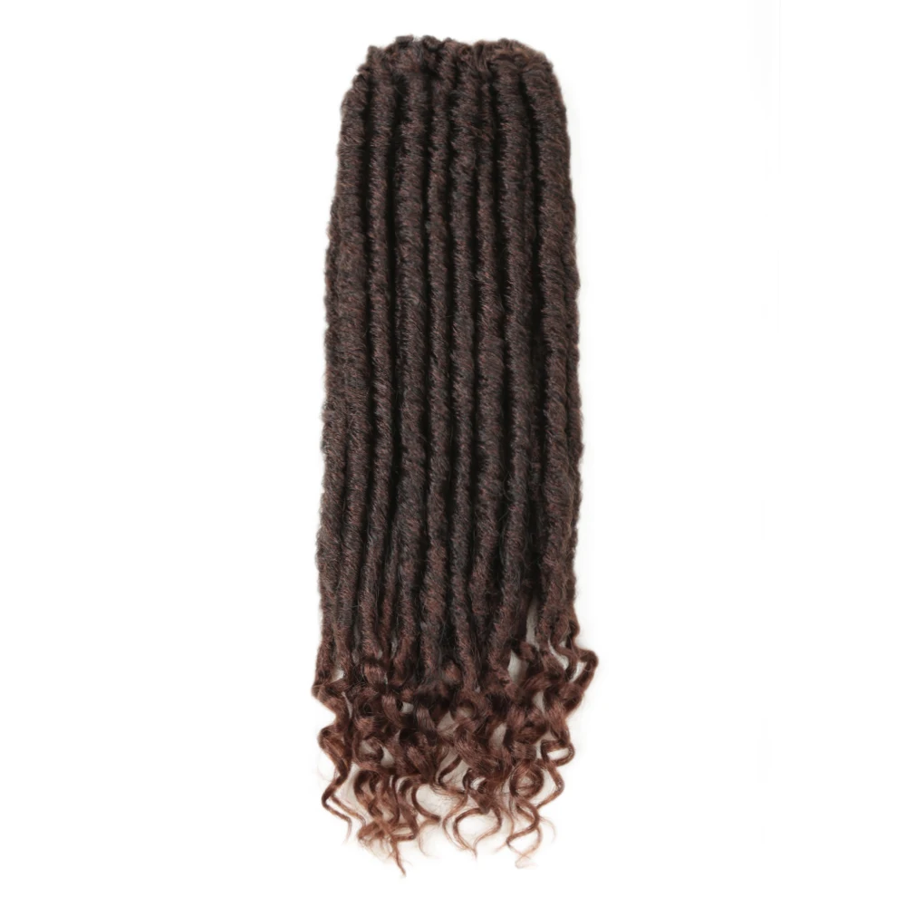 Goddess locs crochet  synthetic hair 20 inch 24 strands/pack faux locs hair extension