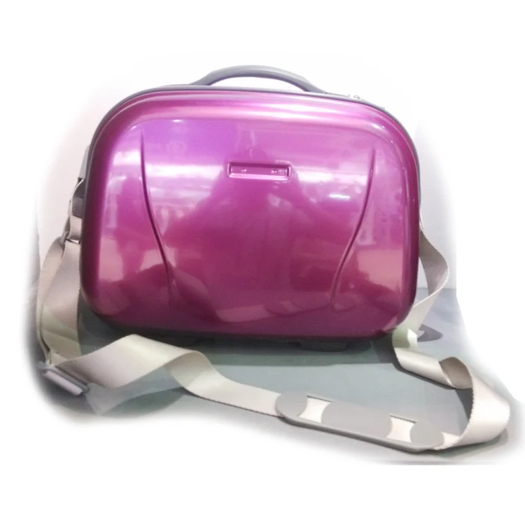 lightweight 100% PC professional hardside lady beauty case with strap
