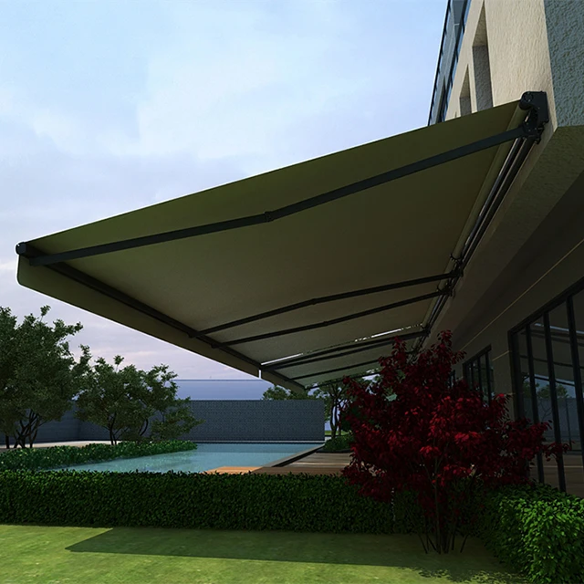 Retractable Aluminum Full Cassette Waterproof Canopy Awning Automatic Window Awning