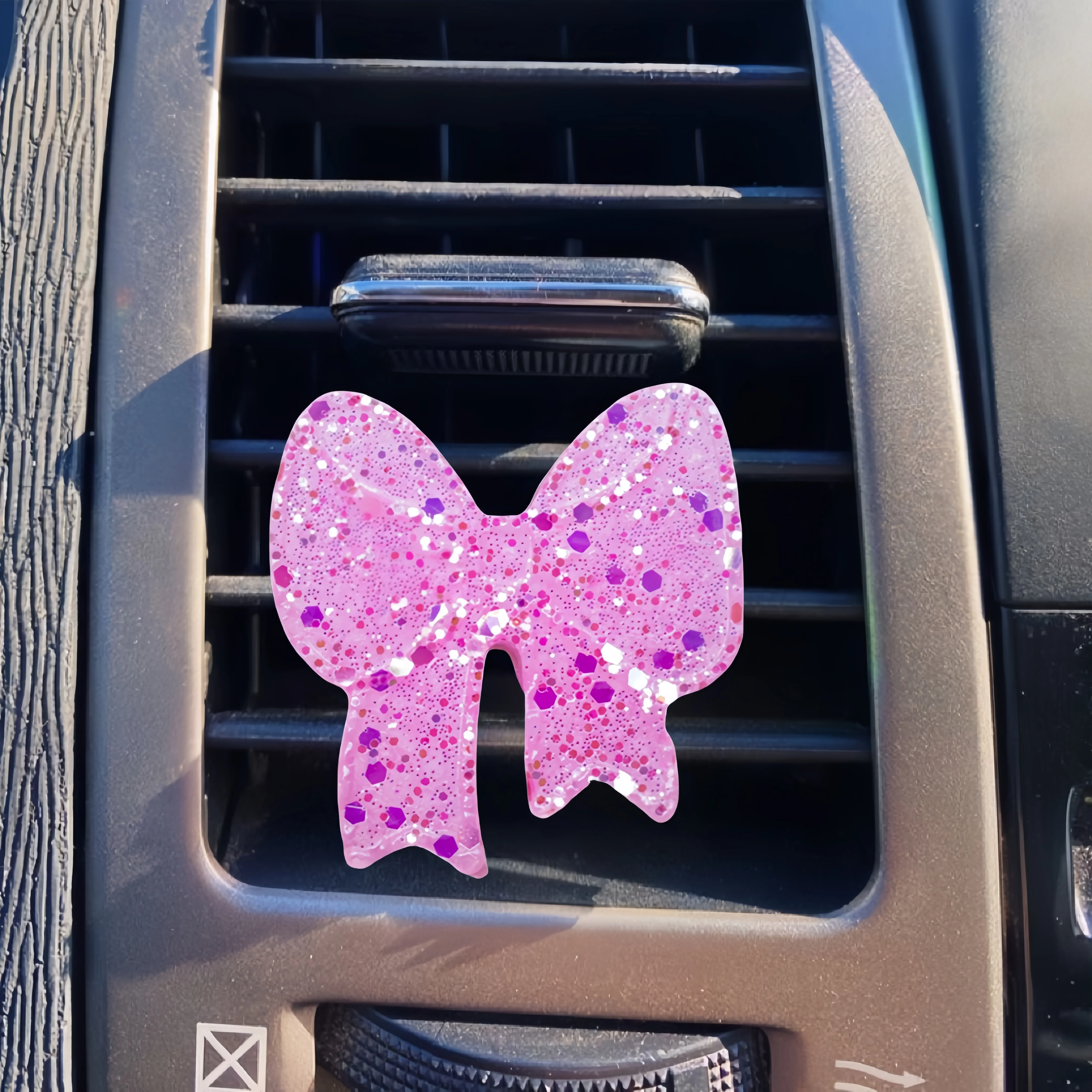 Creative small Butterfly solid aroma beads Outlet Perfume Clip Bling Car Air Freshener Fragrance Refill Vent Air Freshener