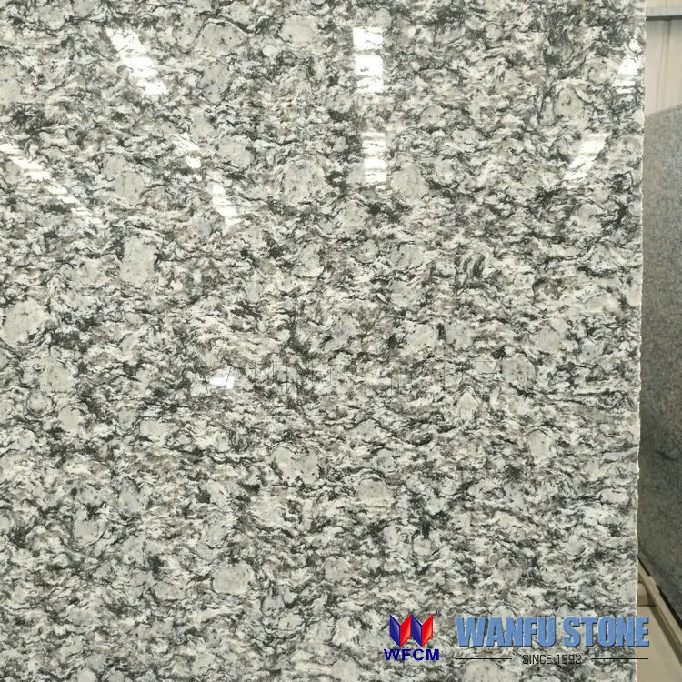 Chinese granite surf white sea wave granite big slab prices