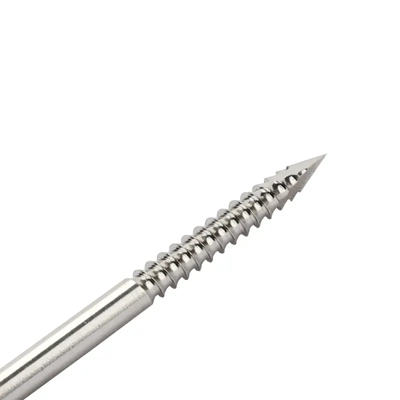 End Thread Pin K Wire kirschner Stainless steel Veterinary Orthopedic Instruments length 250mm