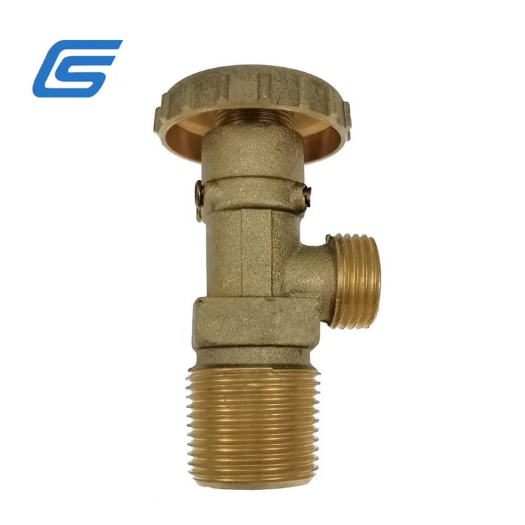 Competitive price lpg gas brass valve 27mm size 12.5kg gas cylinder use for africa market