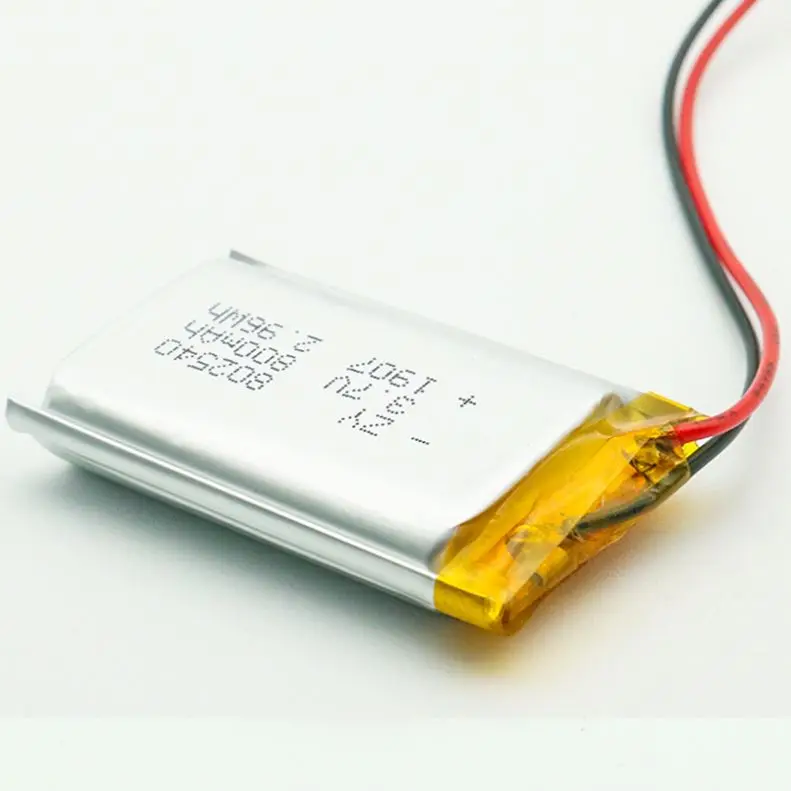 
China Manufacturer 3.7V 802540 800mAh 600mAh Lipo Battery Baterias De Litio 