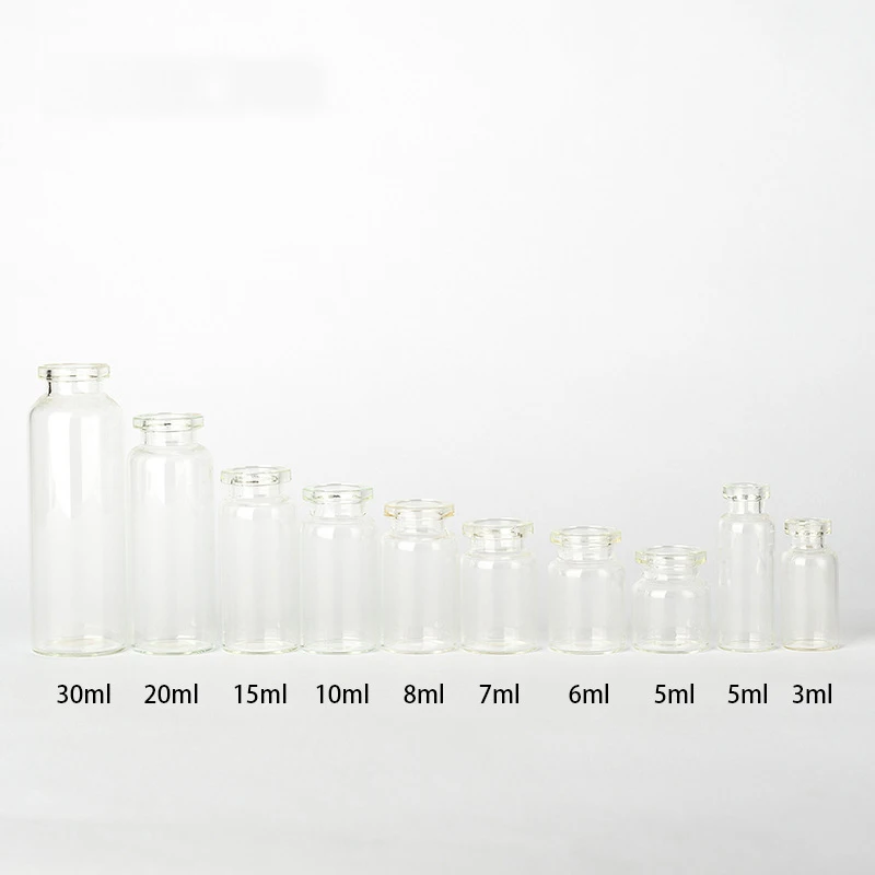Wholesale stock pharmacy peptides glass vials 24x45mm 22x50mm vials 10ml for injection