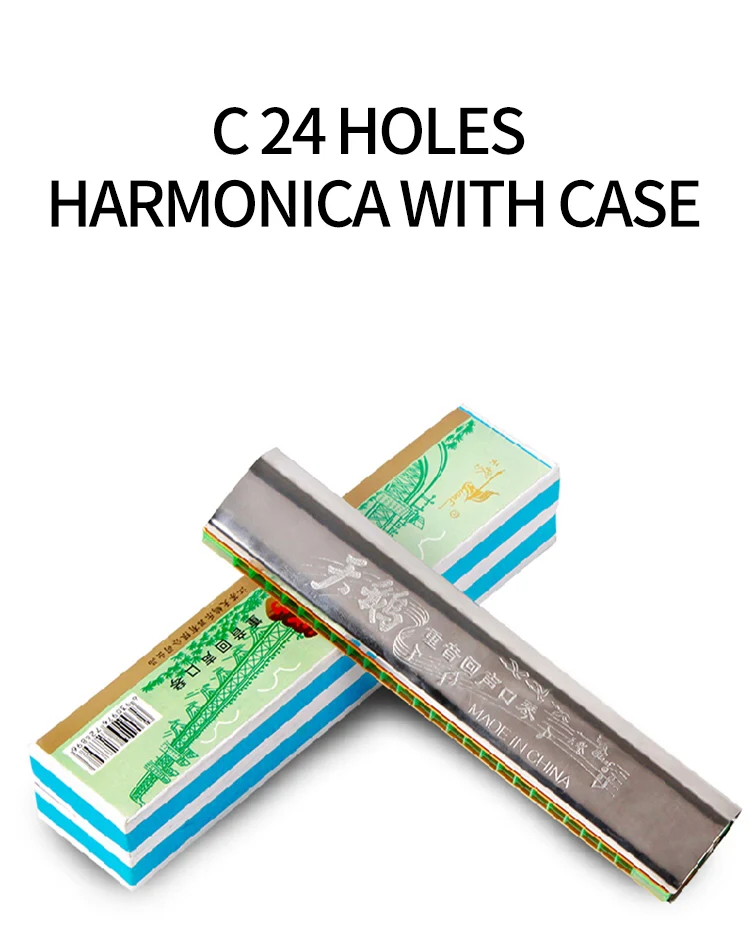 
Swan SW24E2 24 Holes Harmonica With Case Ckey 