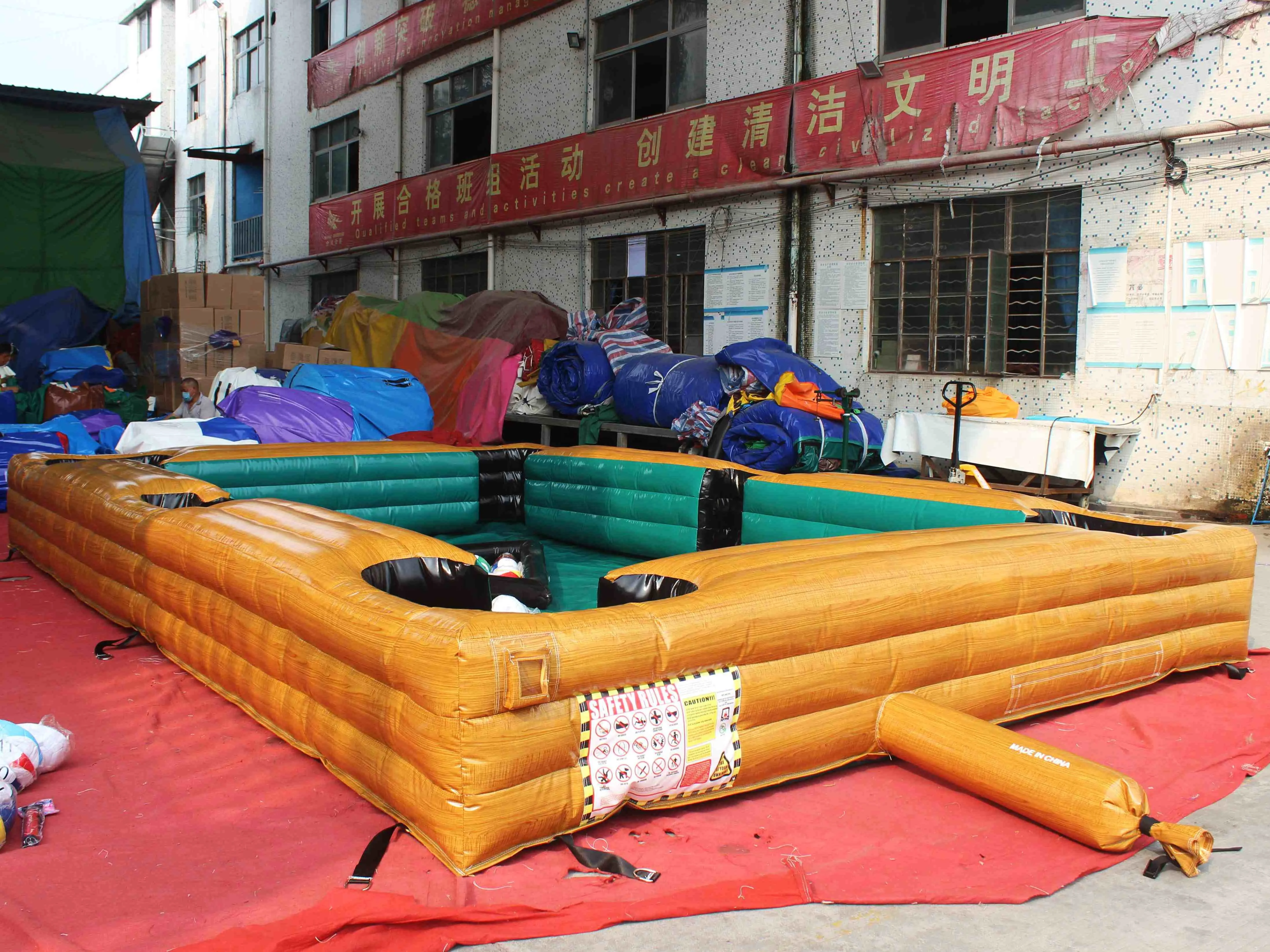 outdoor inflatable accessories yard sport soccer game inflatable snooker soccer game adult bounce inflatable sport games