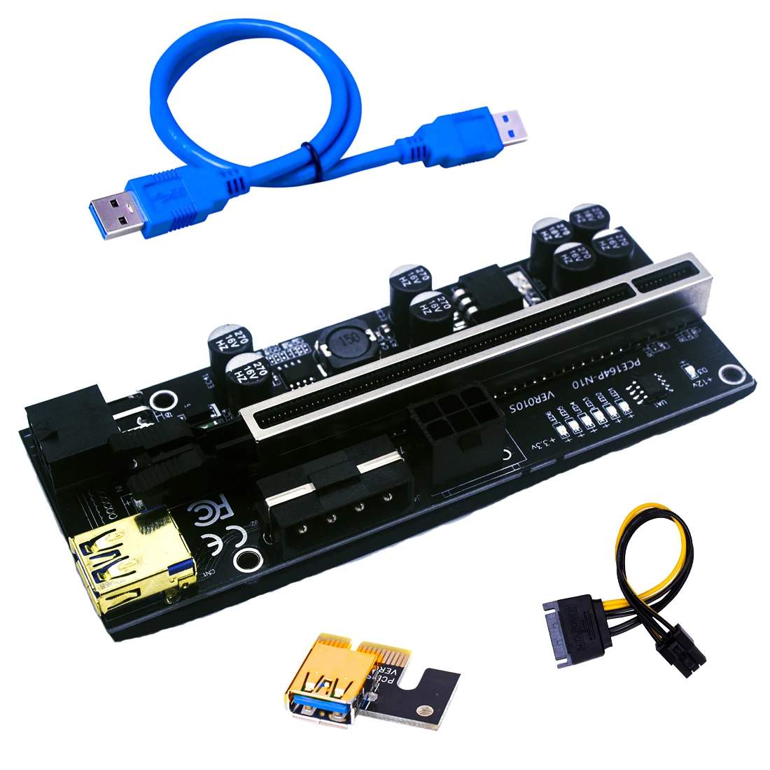  60 см VER 009S PCI-E 1X до 16X LER Riser 009 расширитель карты PCI Express адаптер USB 3 0 кабель