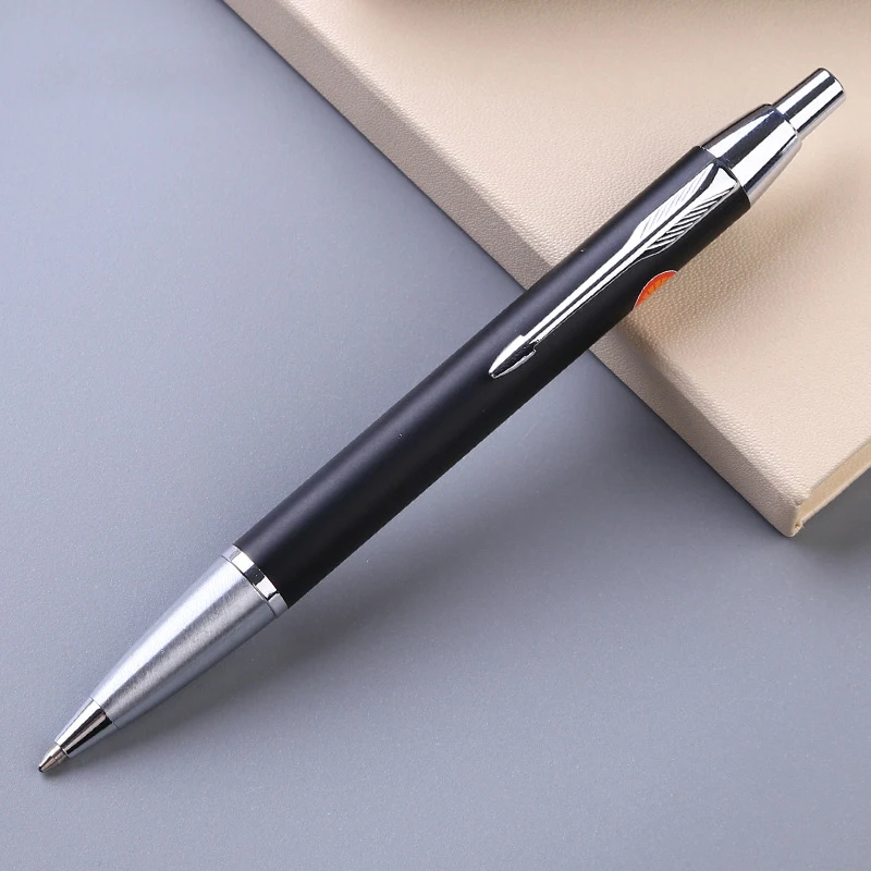 VIP classic office black gold Click Ball Pen With Custom Logo for business gift brass metal ball pen