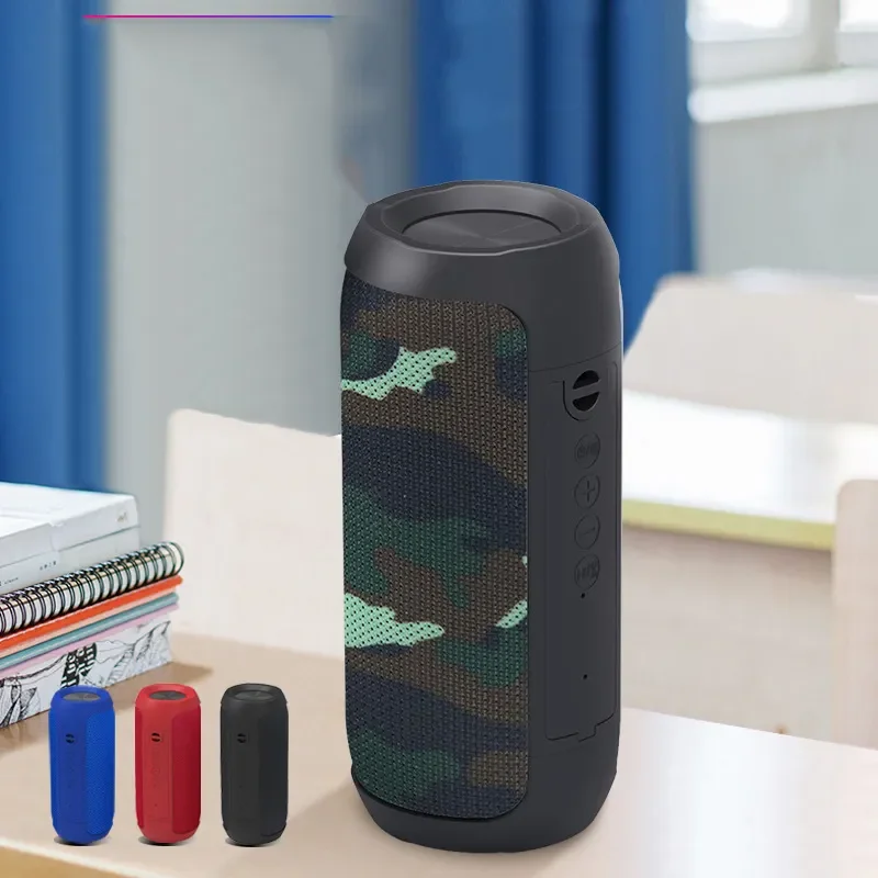 Outdoor Wireless Speaker Fabric Portable Hi Fi Sound Stereo Wireless Bass Speakers Mini Active Microphone Cordless Speaker