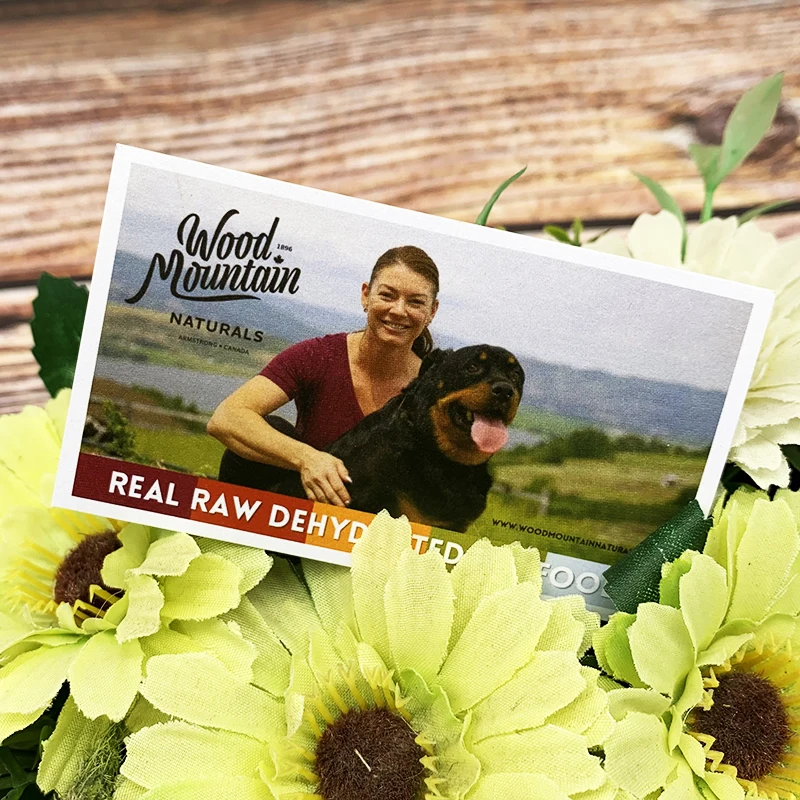 Personalized Recycled Paper Embossed Printing Thank You Cards Coated Paper Made Promotional Postcards