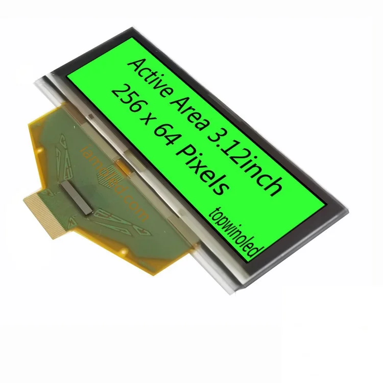 3.12' 3.12inch 3.2 inch 256x64 pixels green parallel Interface 30 pin oled display UG-5664ASGEF01 I2C SPI parallel Interface